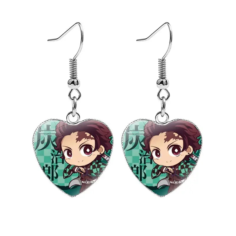 Aretes | Demon Slayer / Kimetsu no Yaiba | Set de 2 Aretes | 9 Estilos | CZG-ARE-04