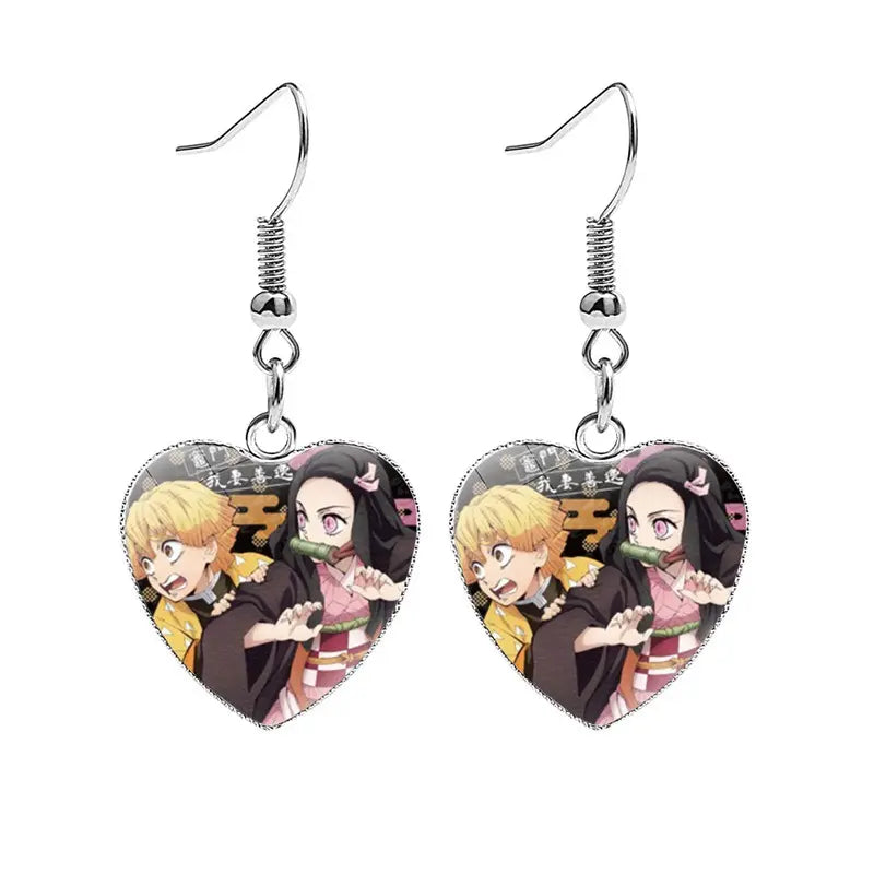 Aretes | Demon Slayer / Kimetsu no Yaiba | Set de 2 Aretes | 9 Estilos | CZG-ARE-04