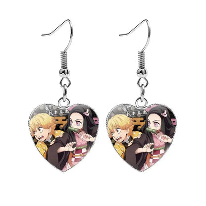 Aretes | Demon Slayer / Kimetsu no Yaiba | Set de 2 Aretes | 9 Estilos | CZG-ARE-04