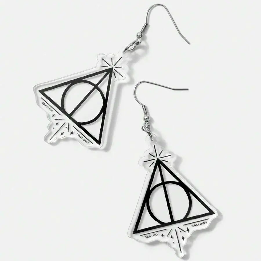 Aretes de Harry Potter | Reliquias de la Muerte | Set de 2 Aretes | Metacrilato | CZG-ARE-06