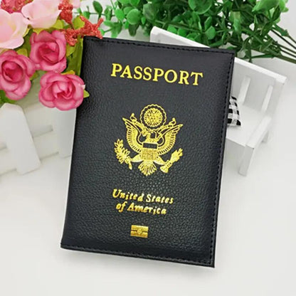 Estuche - Cobertor para Pasaporte | USA | Negro | CZG-EP-05