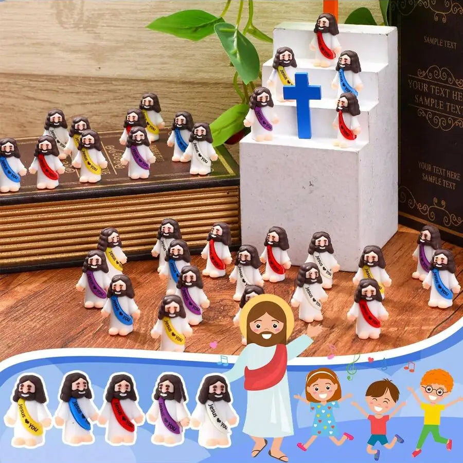 Figura de Jesús | 3.5cm x 3cm | 5 Colores | CZG-FIG-14