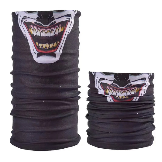 Máscaras Cubre Rostros / Bandana | Payaso | Negro-Blanco | CZG-MA-05