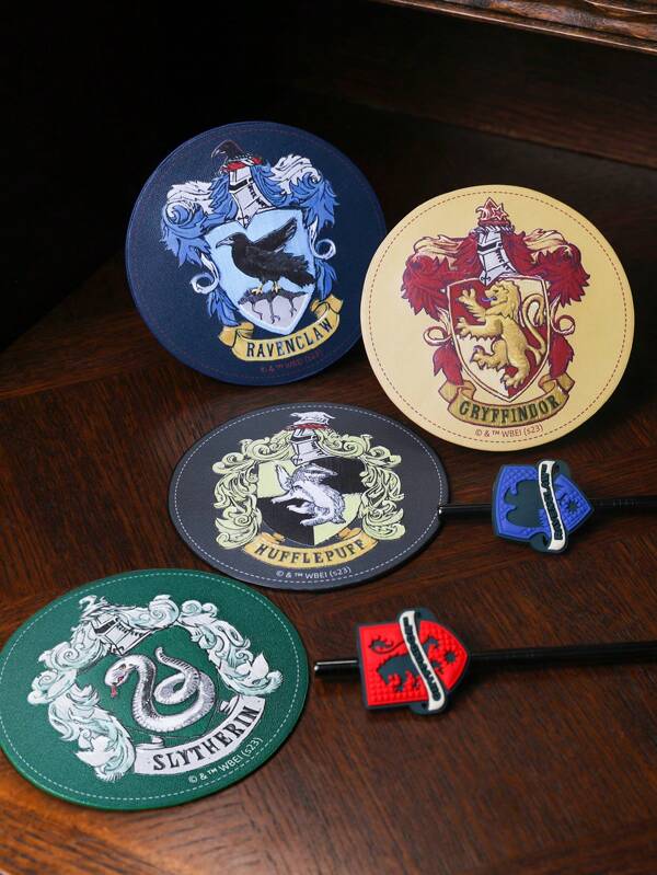 Posavasos - Harry Potter | 4 Pack / Gryffindor + Hufflepuff + Ravenclaw + Slytherin | CZG-PSV-02