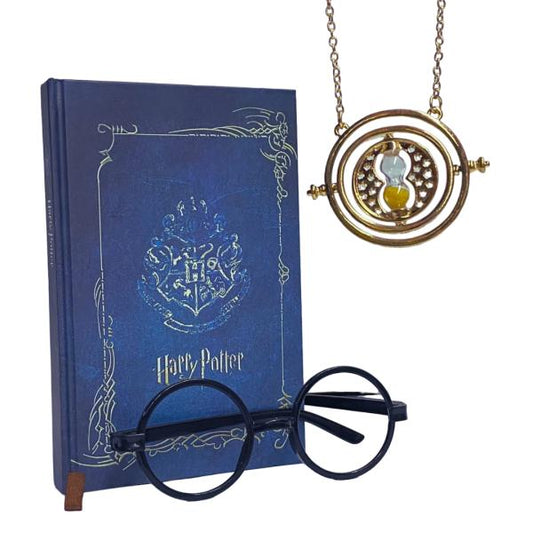 Set de Harry Potter | Libreta + Collar Giratiempos + Marco de Lentes | CZG-SET-01