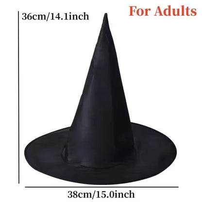 Sombrero de Bruja | Halloween / Puntiagudo | Adulto / Niño | CZG-SMB-01