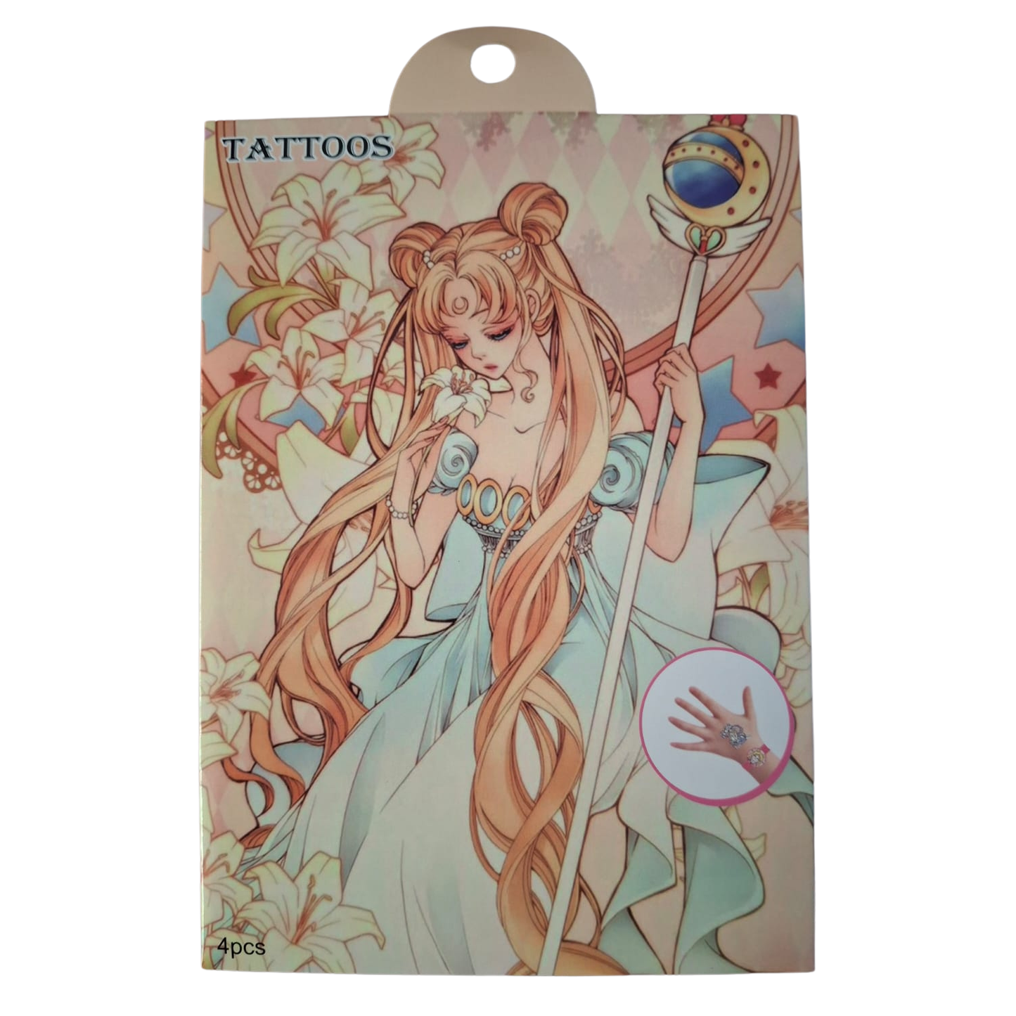 Tatuajes Temporales | Sailor Moon | Incluye 4 Láminas Diferentes | CZG-TTO-08