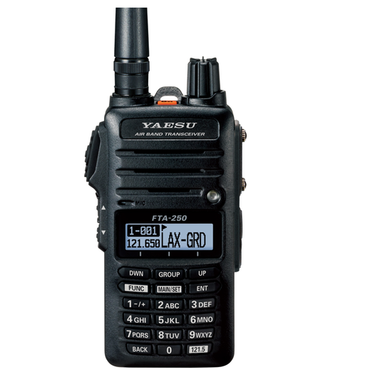 Yaesu FTA-250L | VHF / Banda Aérea | Batería Recargable de Alta Capacidad | IPX5 | 5W