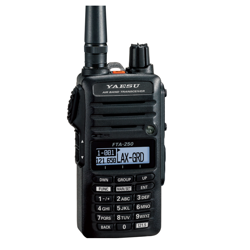 Yaesu FTA-250L | VHF / Banda Aérea | Batería Recargable de Alta Capacidad | IPX5 | 5W