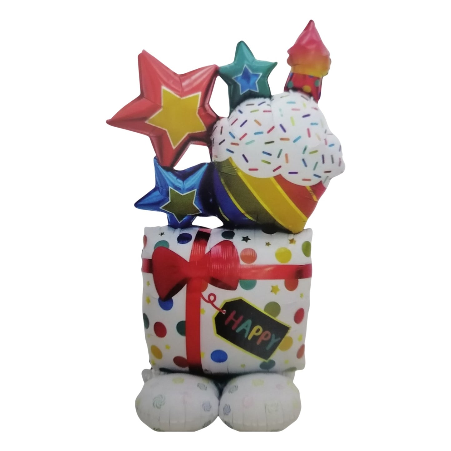 Globo | Regalo con Estrellas y Muffin | CGF-GLB-11