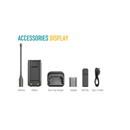 Radio de Comunicación Radtel RT-860 | UHF / VHF / CB / AM | 5W | USB C | Análogo