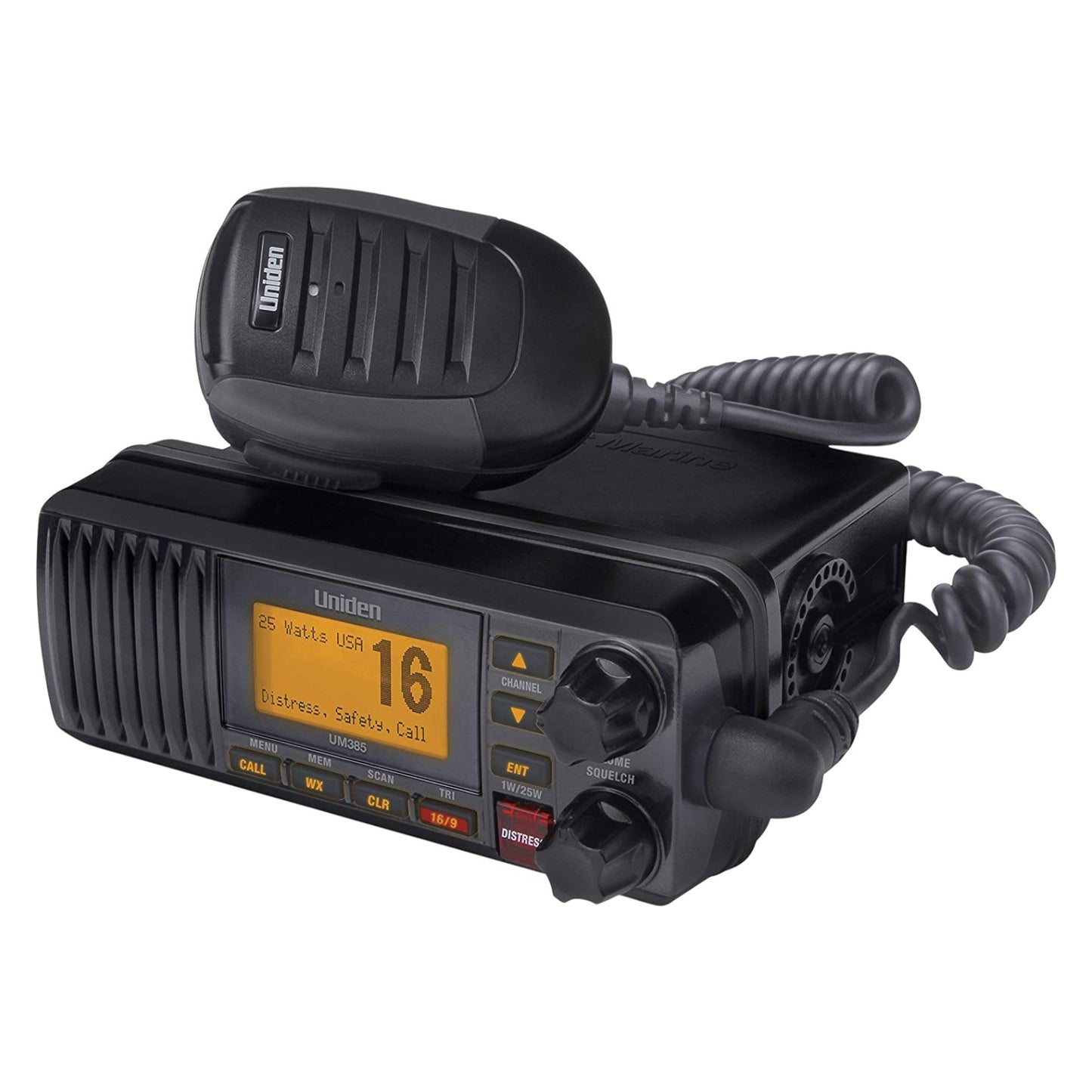 Uniden UM385BK | Marino | Móvil - 25W | IPX4 / JIS4