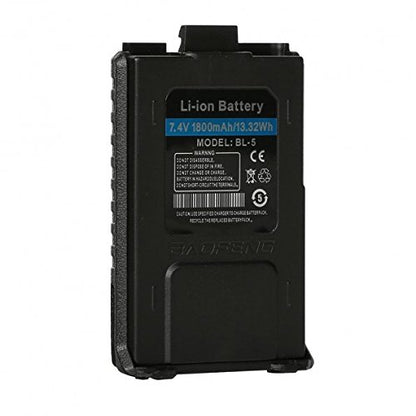 Batería BL-5 para Radios de Comunicación Baofeng / Retevis | UV-5R / RT-5R | 7.4V / 1800mAh | CRC-BA-01