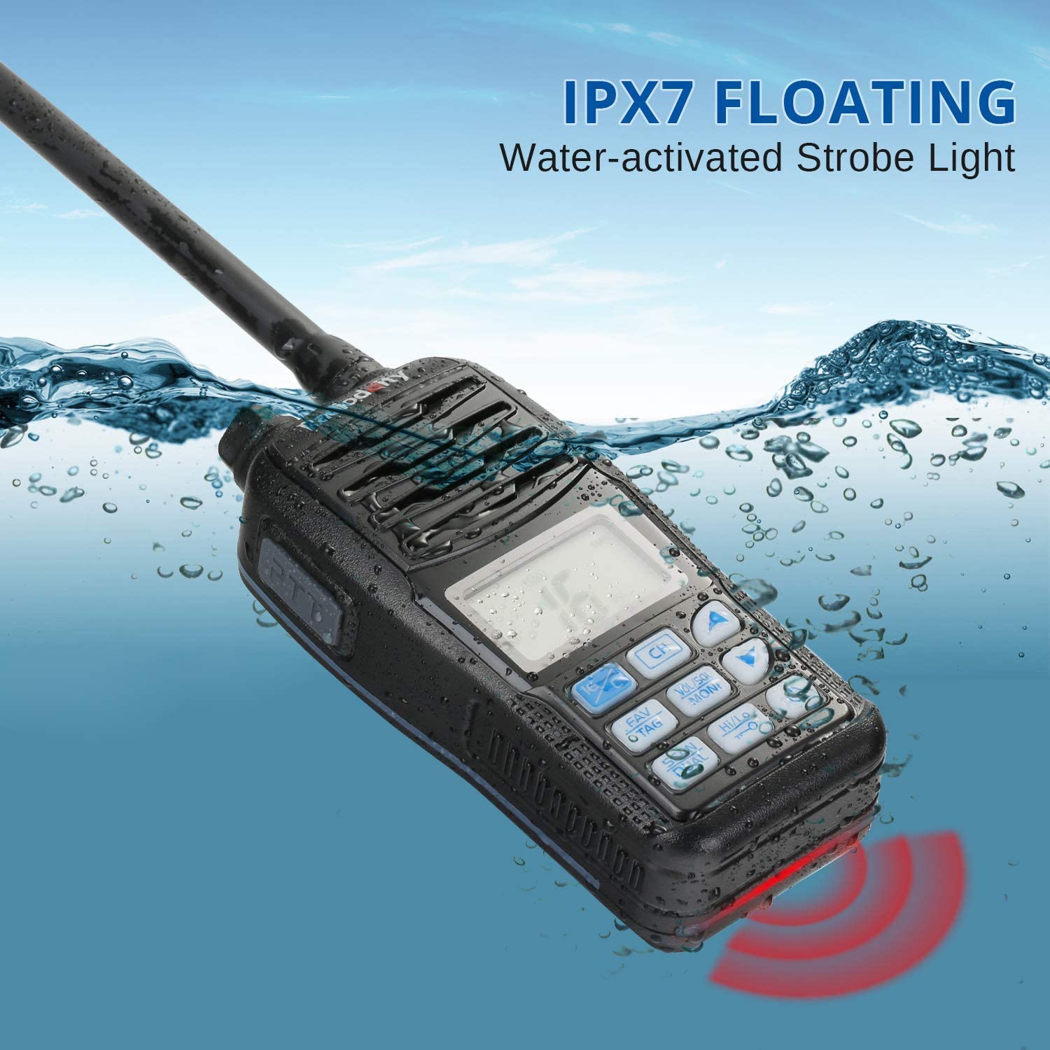 Baofeng UV-9R, UHF / VHF, 6W, IP67 (Resistente al Agua) – Centroniks