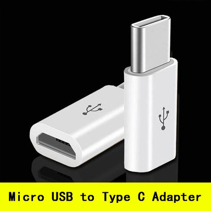 Adaptador USB Micro B -> USB C | Negro / Blanco | CCE-ADA-01