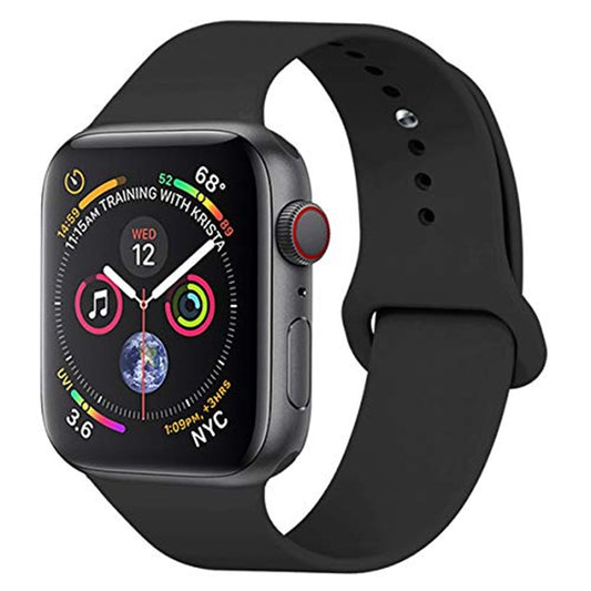 Repuesto de Brazalete para Apple Watch | 42mm / 44mm / 45mm | Tamaño Estándar y Alargado | Negro | CCE-COR-12