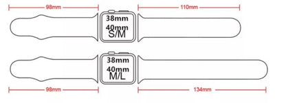 Repuesto de Brazalete para Apple Watch | 38mm / 40mm / 41mm | Tamaño Estándar y Alargado | Blanco | CCE-COR-10