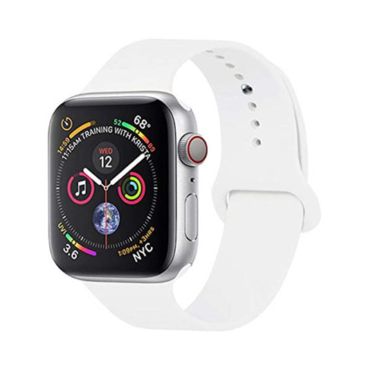 Repuesto de Brazalete para Apple Watch | 42mm / 44mm / 45mm | Tamaño Estándar y Alargado | Blanco | CCE-COR-11