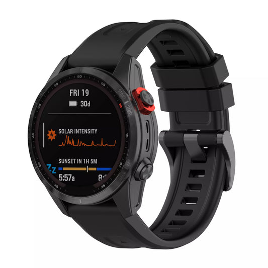 Repuesto de Brazalete QuickFit(*R) 20 para Reloj / Smartwatch Garmin 7S / 6S / 6S Pro / 5S Plus | Negro | CCE-COR-27