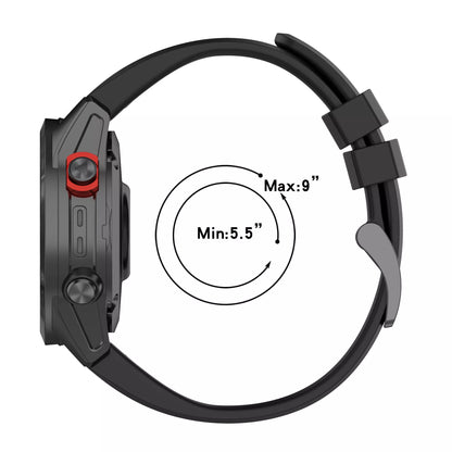 Repuesto de Brazalete QuickFit(*R) 20 para Reloj / Smartwatch Garmin 7S / 6S / 6S Pro / 5S Plus | Negro | CCE-COR-27