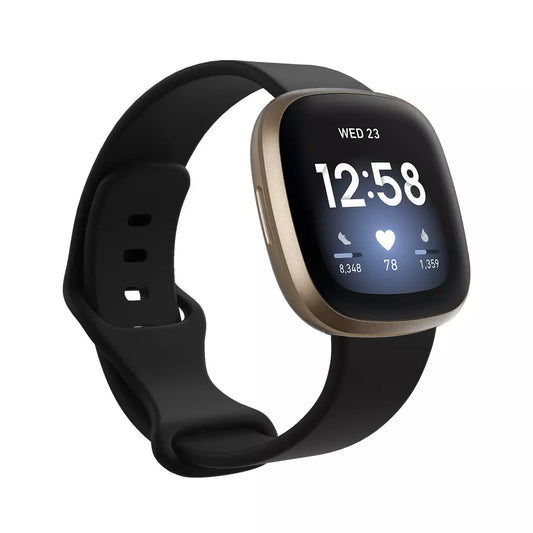 Repuesto de Brazalete para Reloj / Smartwatch Fitbit | Versa 4 / Versa 3 / Sense 2 / Sense | Negro | CCE-COR-34