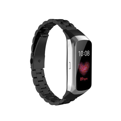 Repuesto de Brazalete para Reloj / Smartwatch Samsung Galaxy Fit | Negro | Acero Inoxidable | CCE-COR-38