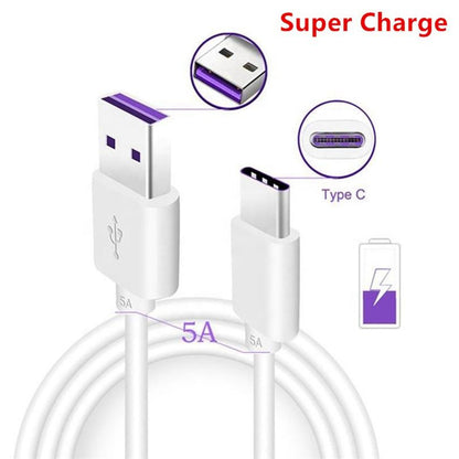 Cable USB | 1m | USB A -> USB C | Blanco / Negro | CCE-CUS-02