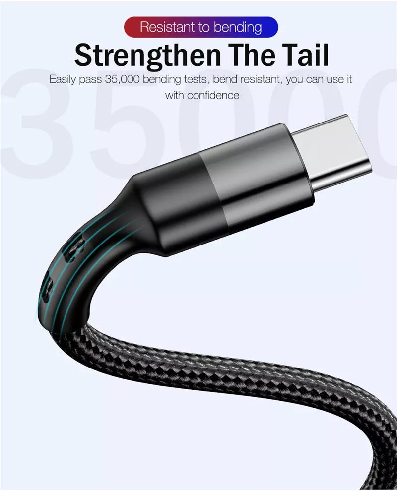 Cable USB | 2 Metros | USB C -> USB C | Negro / Rojo | CCE-CUS-07