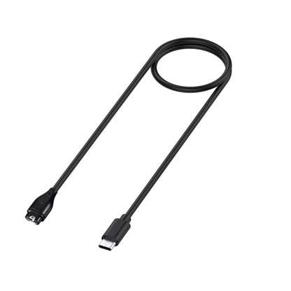 Cable/Clip para Cargar Relojes Garmin | USB Tipo C | 1 Metro | Negro | CCE-CUS-11