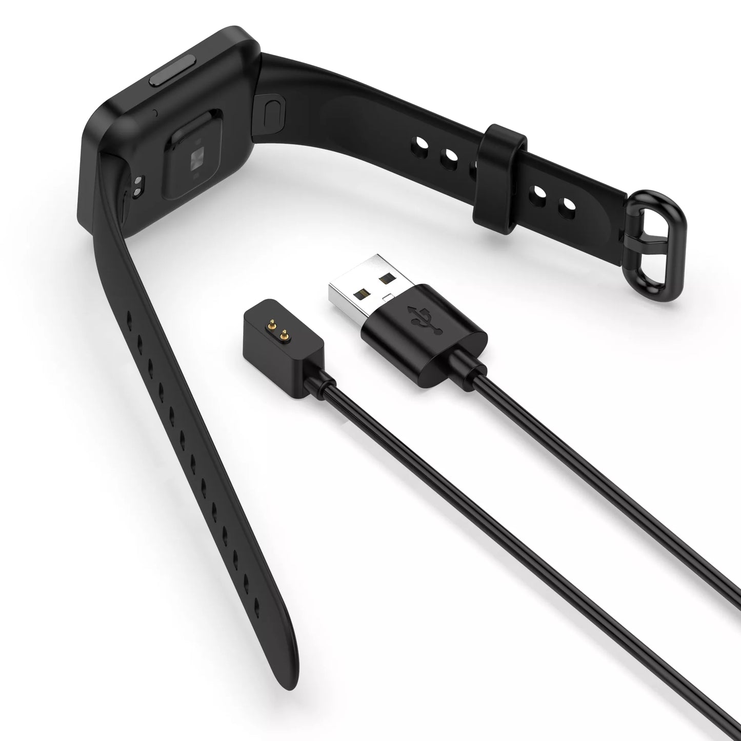 Cable/Clip para Cargar Relojes Redmi Watch 2 Lite / Xiaomi Band 7 Pro | 100cm / 55cm | Negro | CCE-CUS-18