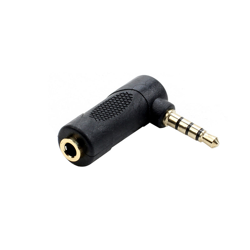 Codo / Adaptador 3.5mm Hembra - 3.5mm Macho | Negro | CE-AD-13