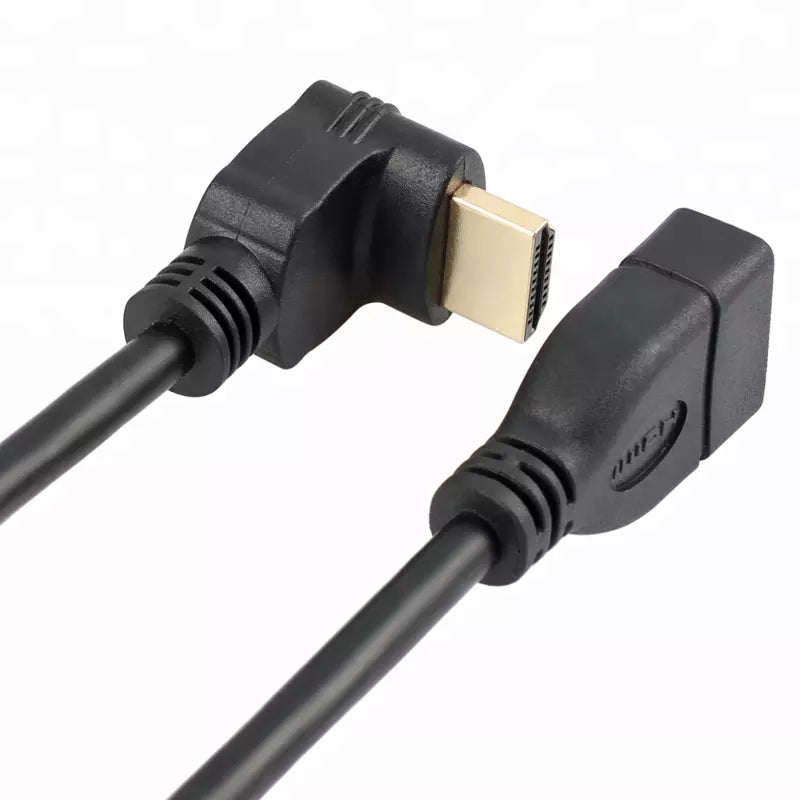 PNGKNYOCN Cable corto HDMI 2.1 de 8 K, ángulo descendente de 90 grados, 1  pie/0.3 M, ultra alta velocidad, 48 Gbps, HDMI macho a macho, compatible  con