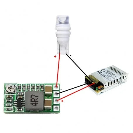 Módulo - Mini Fuente de Alimentación / Convertidor DC-DC Reductor | Ajustable 0.8V - 17V | 3A | CE-ARD-03