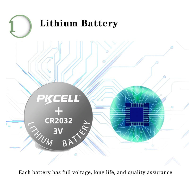 Pila - Batería CR2032 / E-CR2032 / 5004LC / DL2032 | 3V / 220mAh | CE-BAT-10