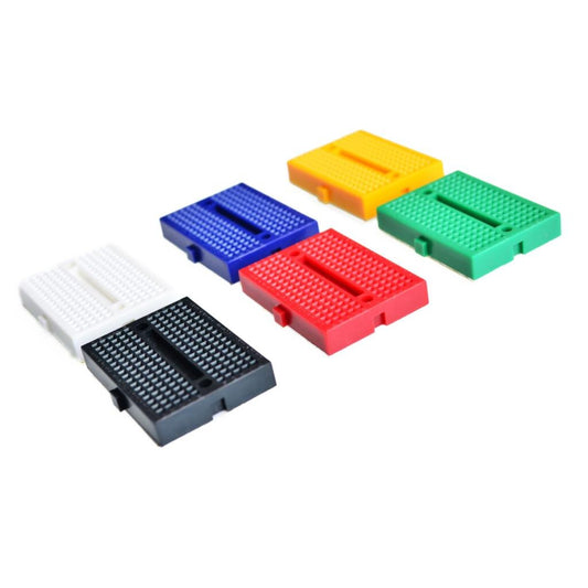 Protoboard / Breadboard / Placa de Pruebas SYB-170 | 170 Puntos | Amarillo / Verde / Azul / Rojo / Blanco / Negro | CE-BRB-01