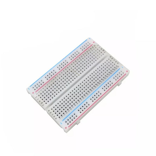 Protoboard / Breadboard / Placa de Pruebas | 400 Puntos | 8.5cm x 5.5cm | Blanco | CE-BRB-04