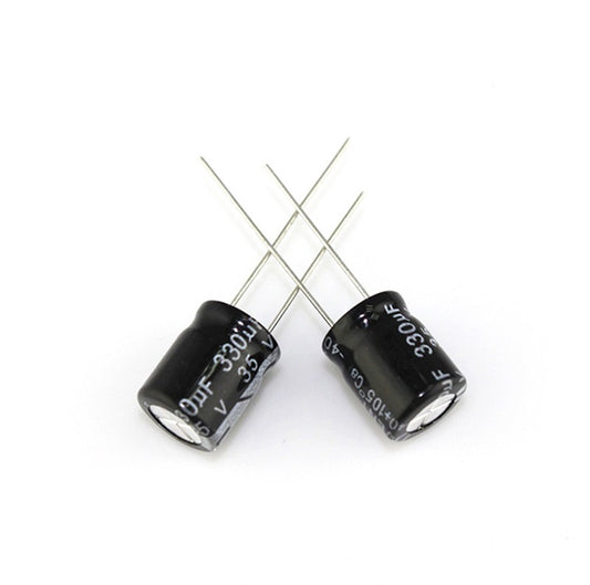 Capacitor Electrolítico Radial | 5 Pack | 10V | 220uF - 470uF | CE-CAP-03