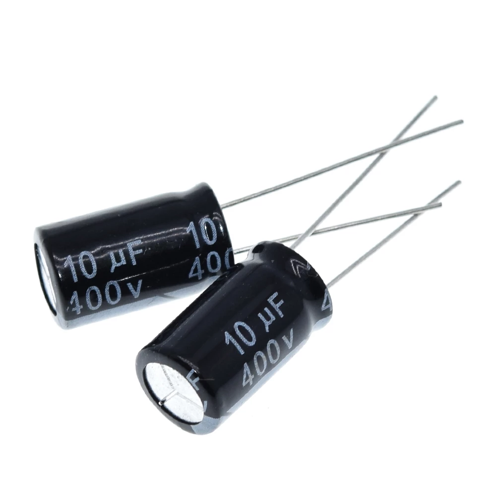 Capacitor Electrolítico Radial | 4 Pack | 400V | 2.2uF - 10uF | CE-CAP-36