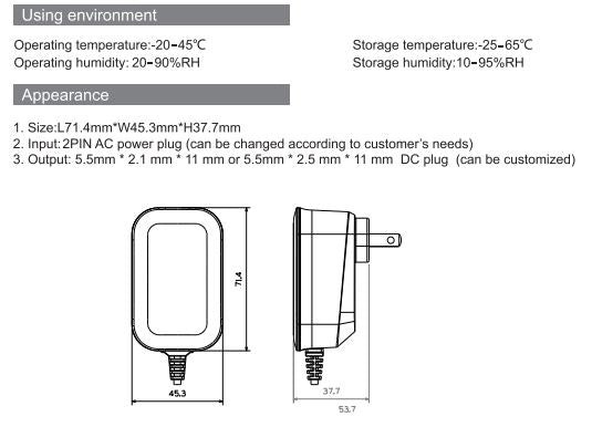 Adaptador / Convertidor Eléctrico Epcom Powerline PSD1202D | 12V / 2A  | 5.5mm x 2.1mm | Uso General | CE-CON-03