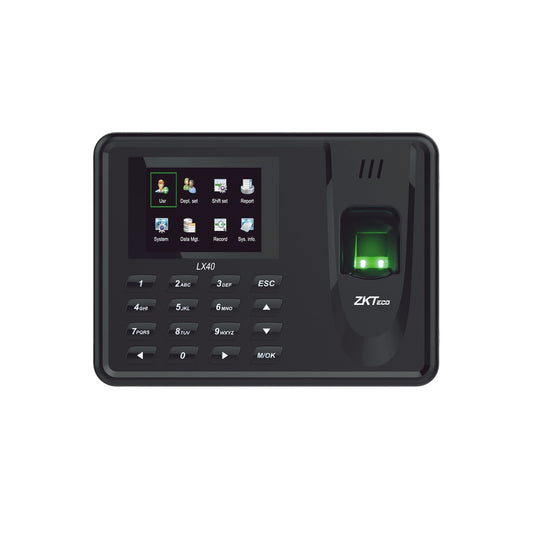 Reloj Biométrico ZKTeco LX-40Z | Control de Tiempo y Asistencia  | USB | CE-CTA-01