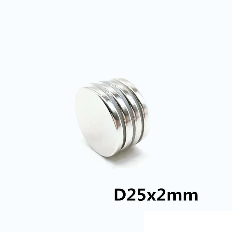 Imanes N35 | Discos / 25mm x 2mm | CE-IMN-09