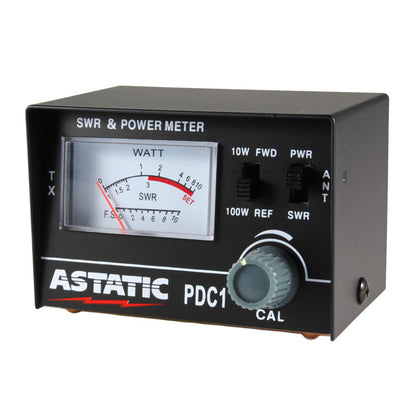 Medidor ROE / SWR Astatic PDC1 para Radios de Comunicación CB / Banda Ciudadana / 11 Metros | Vatímetro 10W / 100W | CE-MED-01
