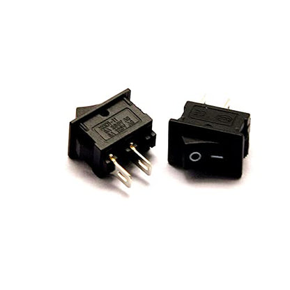 Switch / Interruptor de Balancín SPST | 2 Pack | 250V / 3A | 10mm x 15mm | CE-PUL-03