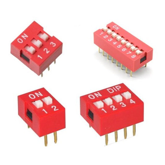 Interruptor Deslizable / Switch DIP | 1P / 2P / 3P / 4P / 5P / 6P / 8P | CE-PUL-04