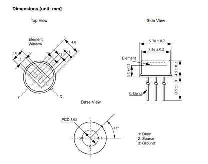 Sensor Piroeléctrico de Movimiento Humano | RE200B | CE-SNR-01