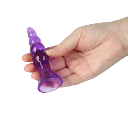 Plug Anal - Consolador Anal | 10.5cm / 2.5cm | Morado / Negro / Rosado / Celeste / Transparente | Silicona - Flexible | CJS-AP-07