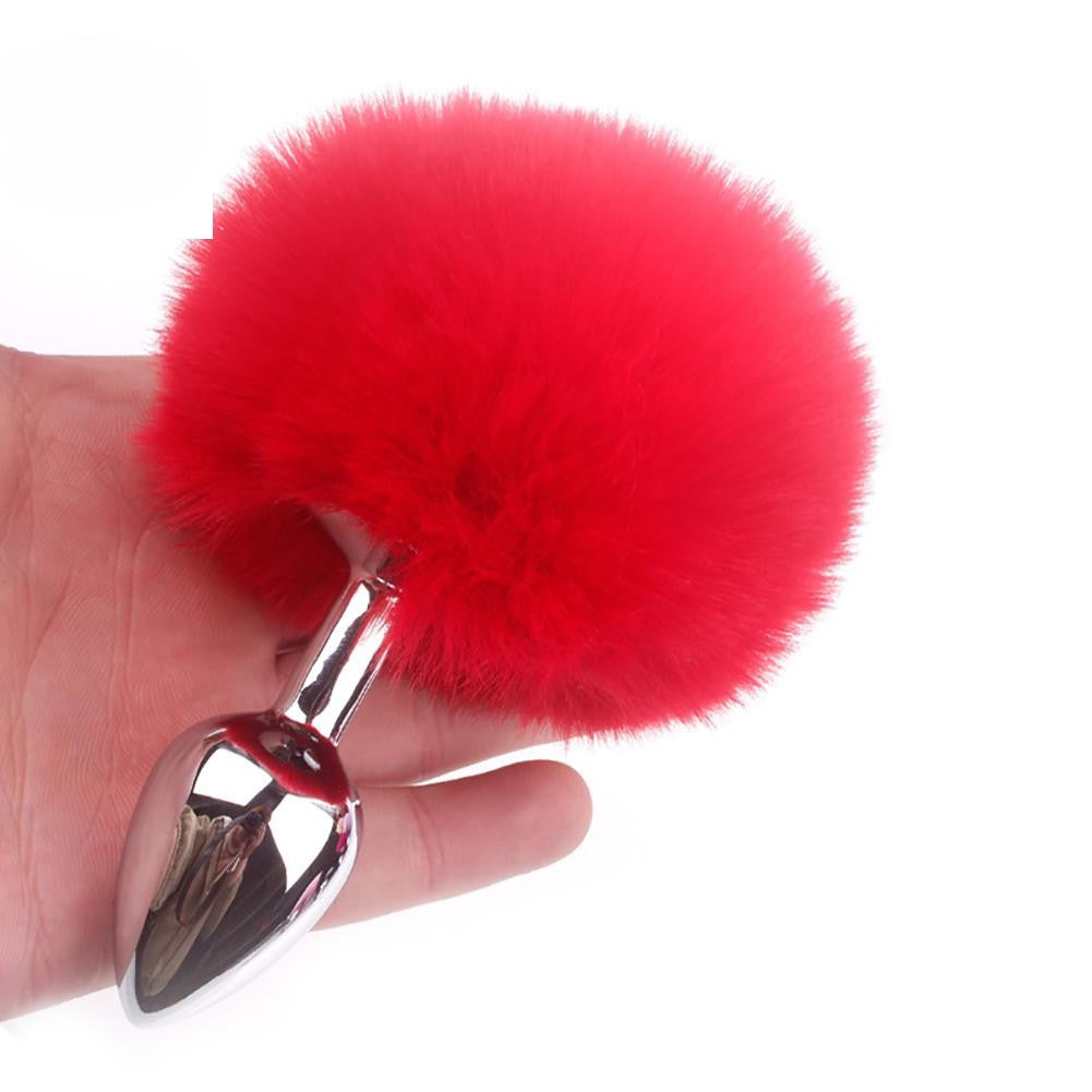 Butt Plug - Tapn Anal | Cola de Conejo | 7cm / 2.7cm | Metal | Rojo / Centroniks | Costa Rica Butt Plug - Tapn Anal | Cola de Conejo | 7cm / 2.7cm | Metal | Rojo / Centroniks | Costa Rica