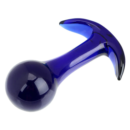 Plug Anal | Azul | Vidrio | 12cm / 4cm | CJS-AP-40