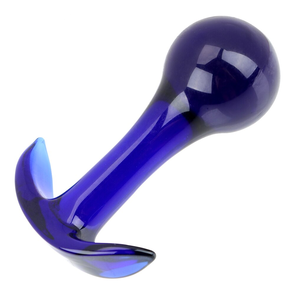 Plug Anal | Azul | Vidrio | 12cm / 4cm | CJS-AP-40