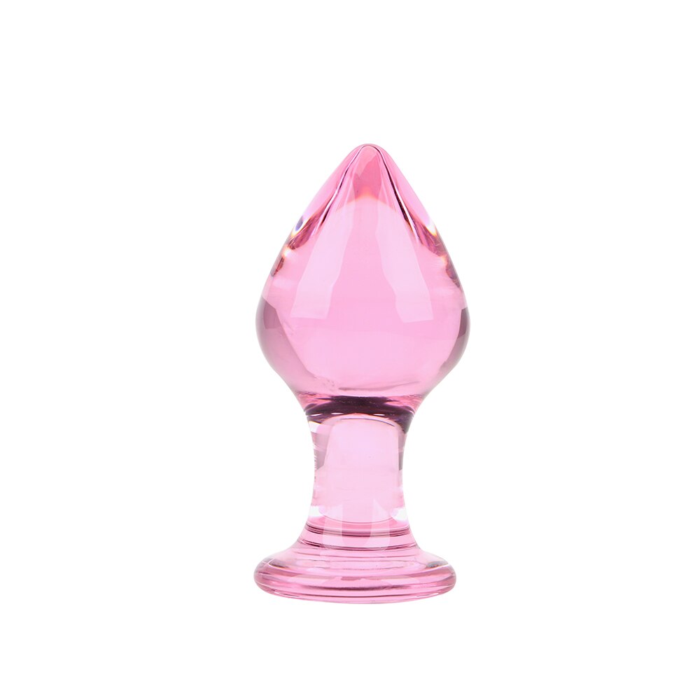 Set de 3 Plug Anal | Rosado | Vidrio | 11cm / 4.2cm | CJS-AP-41